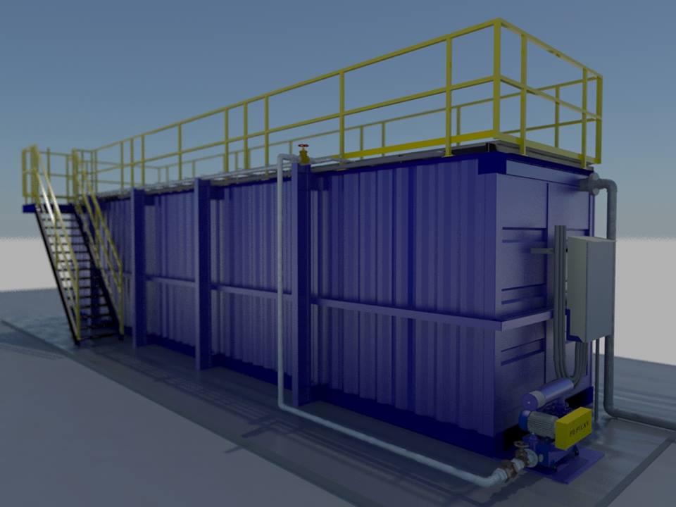 planta de tratamiento de aguas residuales